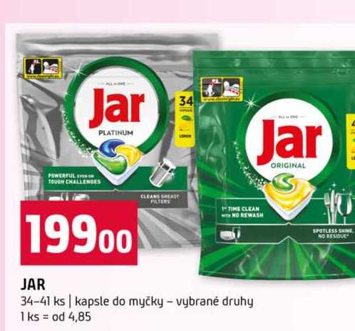 JAR 34-41 ks kapsle do myčky vybrané druhy 