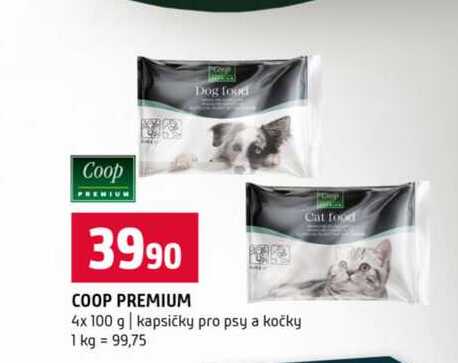 COOP PREMIUM 4x 100 g kapsičky pro psy a kočky