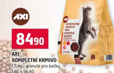 AXI KOMPLETNÍ KRMIVO 1,5 kg granule pro kočky