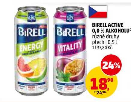 BIRELL ACTIVE 0,0% ALKOHOLU, 0,5 l