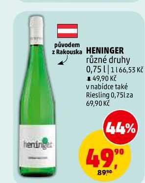 HENINGER, 0,75 l