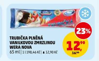 TRUBIČKA PLNĚNÁ VANILKOVOU ZMRZLINOU WERA NOVA, 65 ml