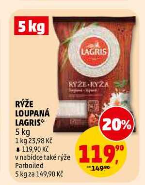 RÝŽE LOUPANÁ LAGRIS, 5 kg 