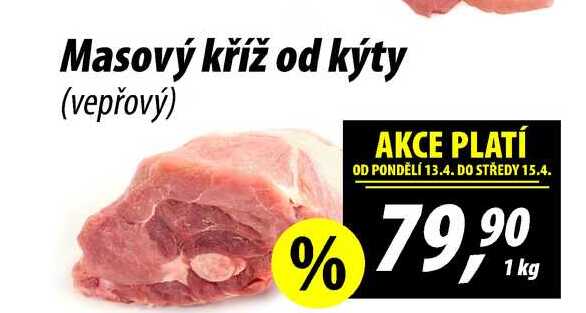 Masový kříž od kýty (vepřový), 1 kg