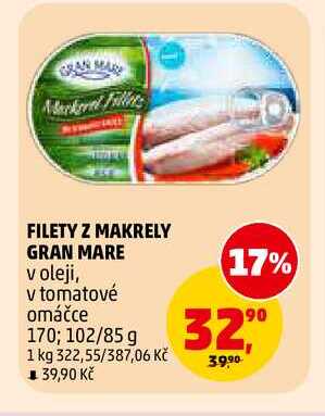 FILETY Z MAKRELY GRAN MARE, 170 g