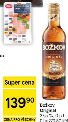 Božkov Originál 37,5 %, 0.5 l