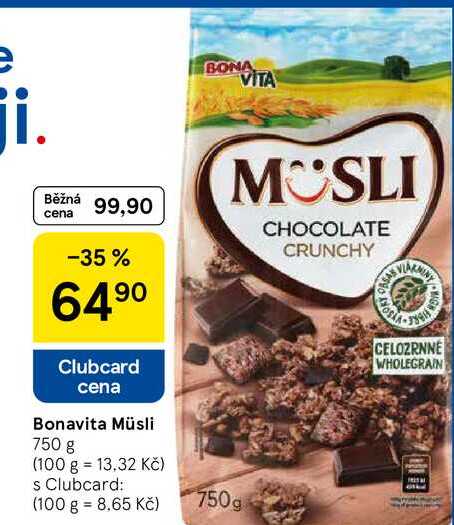 Bonavita Müsli, 750 g 