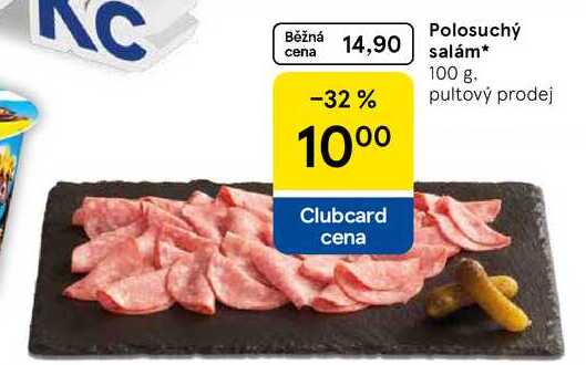 Polosuchý salám, 100 g 