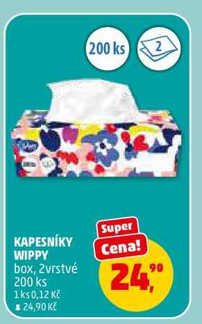 KAPESNÍKY WIPPY, 200 ks 