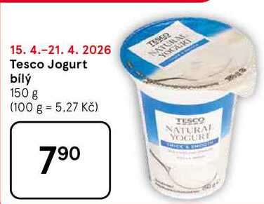 Tesco Jogurt bílý, 150 g 