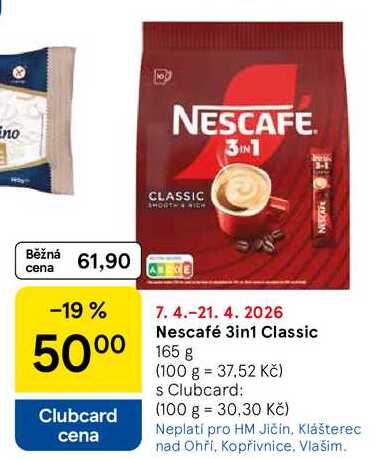 Nescafé 3in1 Classic, 165 g 