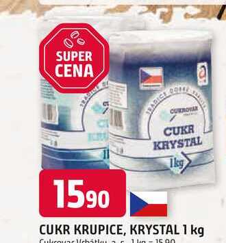 Cukrovar Vrbátky Cukr krystal  1kg