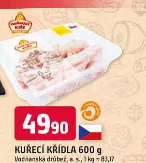KUŘECÍ KŘÍDLA 600 g 