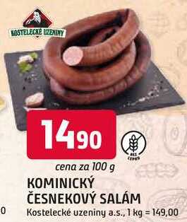 KOMINICKÝ ČESNEKOVÝ SALÁM 100g