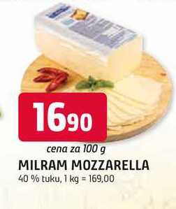 MILRAM MOZZARELLA 40 % tuku, 100 g