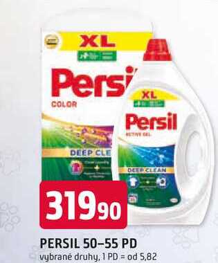 PERSIL 50-55 PD vybrané druhy