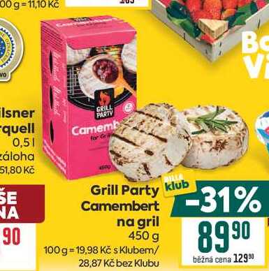 Grill Party Camembert na gril 450 g 