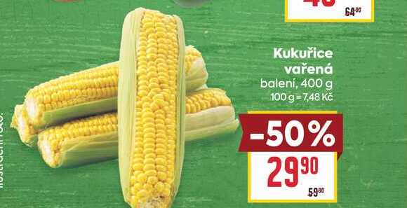 Kukuřice vařená balení, 400 g 
