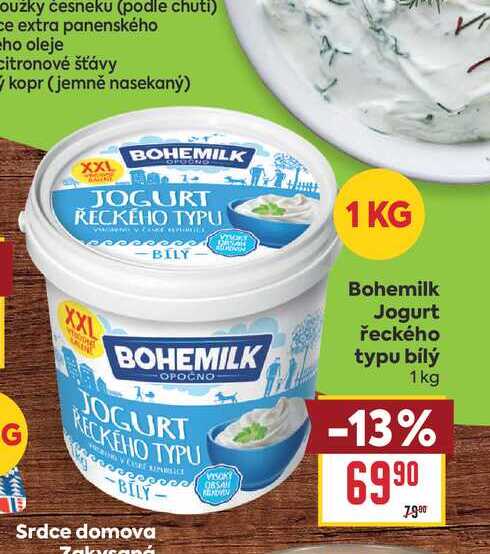 Bohemilk Jogurt řeckého typu bílý 1 kg