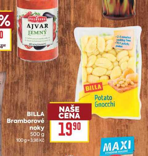 BILLA Bramborové noky 500g