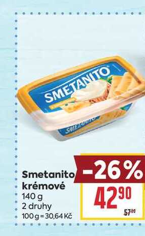 Smetanito krémové 140 g