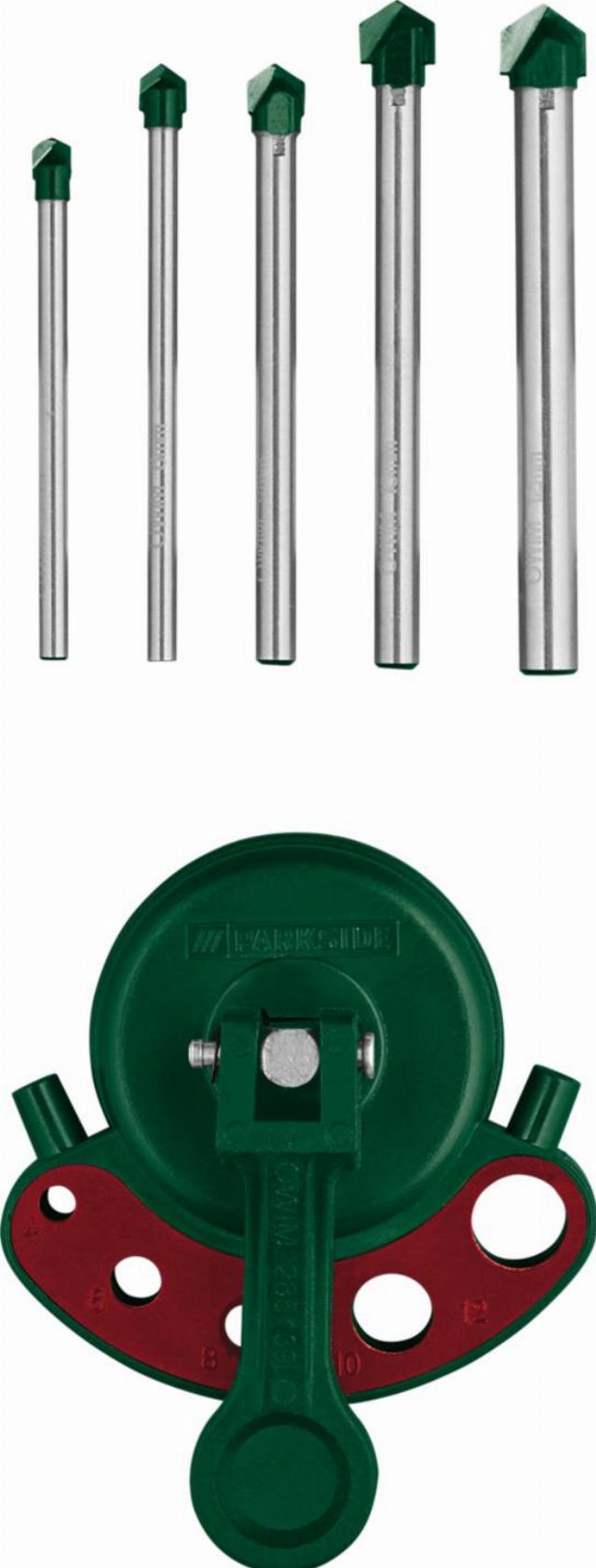 PARKSIDE Vrtáky do dlaždic se středicí pomůckou