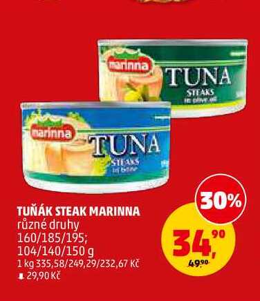 TUŇÁK STEAK MARINNA, 160 g