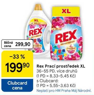 Rex Prací prostředek XL, 36-55 PD, více druhů 