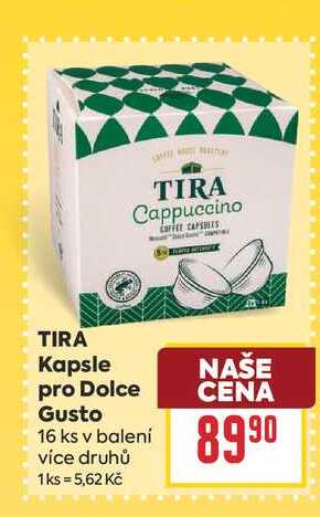 TIRA Kapsle pro Dolce Gusto 16 ks