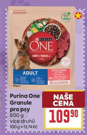 Purina One Granule pro psy 800 g 