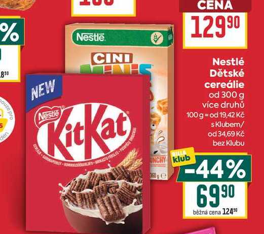 Nestlé Dětské cereálie od 300 g 