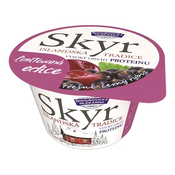 Bohušovická mlékárna Skyr tradiční islandský výrobek třešně - černý rybíz (0,1%)