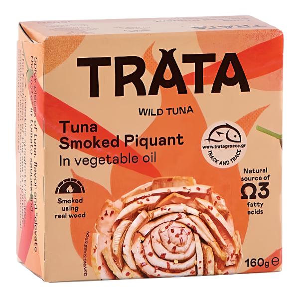 Trata Tuňák uzený v rostlinném oleji pikantní
