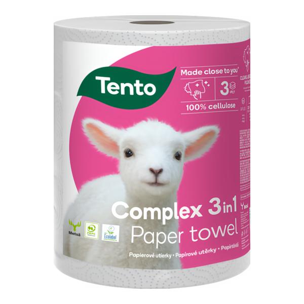 Tento Complex 3v1 papírové utěrky, 1 role