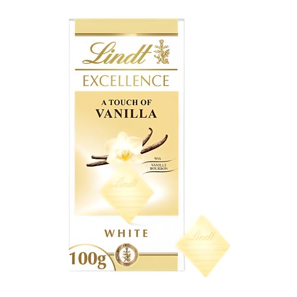 Lindt Excellence Extra bílá čokoláda s vanilkovou příchutí