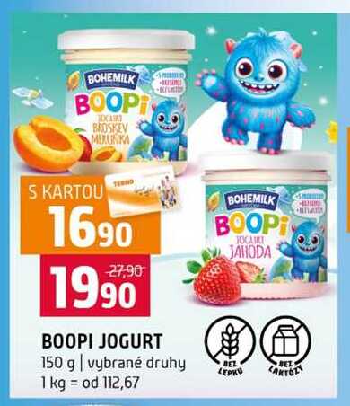 BOOPI JOGURT 150 g vybrané druhy 