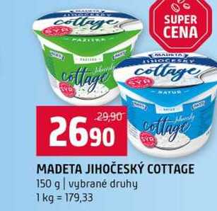 MADETA JIHOČESKÝ COTTAGE 150 g vybrané druhy