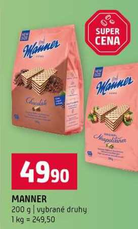 MANNER 200 g vybrané druhy 