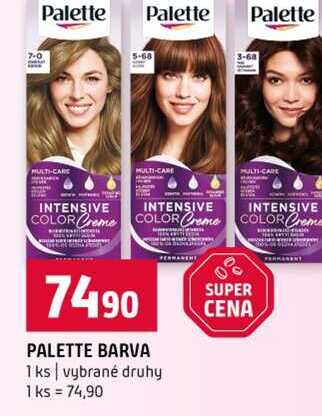 PALETTE BARVA 1 ks vybrané druhy 