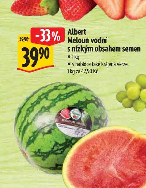  Albert Meloun vodní s nízkým obsahem semen 1kg  