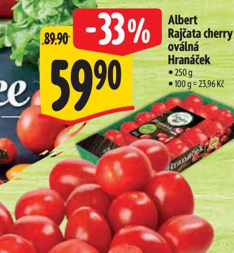  Albert Rajčata cherry oválná Hranáček 250 g  