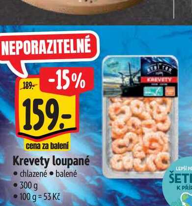  Krevety loupané 300 g