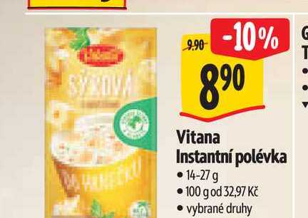  Vitana Instantní polévka 14-27 g  
