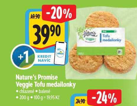   Nature's Promise  Veggie Tofu medailonky 200 g