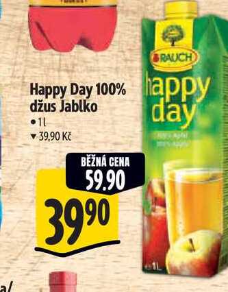   Happy Day 100%  džus Jablko 1 l0 
