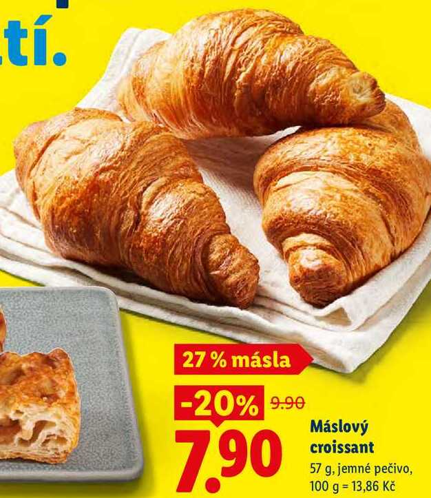 Máslový croissant, 57 g