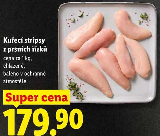 Kuřecí stripsy z prsních řízků, cena za 1 kg