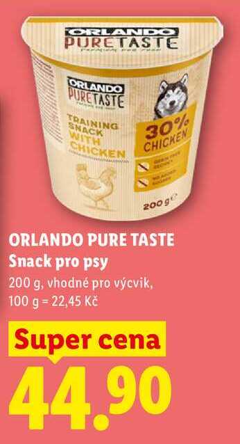 ORLANDO PURE TASTE Snack pro psy, 200 g