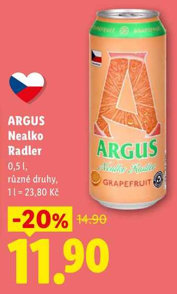 ARGUS Nealko Radler, 0,5 l