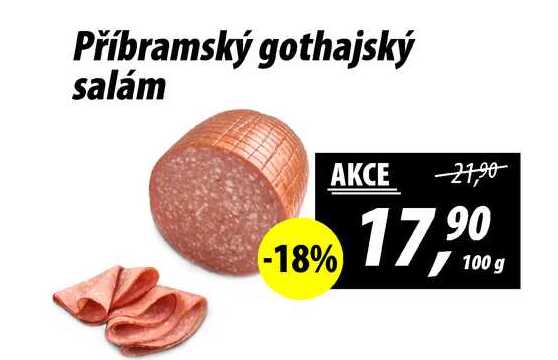 Příbramský gothajský salám, 100 g 